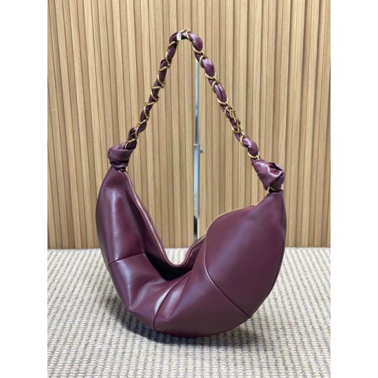 Replica Borse Alta Qualità a tracolla hobo Amalia YSL Saint Laurent Borgogna Imitazioni Replica Borse Alta Qualità a tracolla hobo Amalia YSL Saint Laurent Borgogna