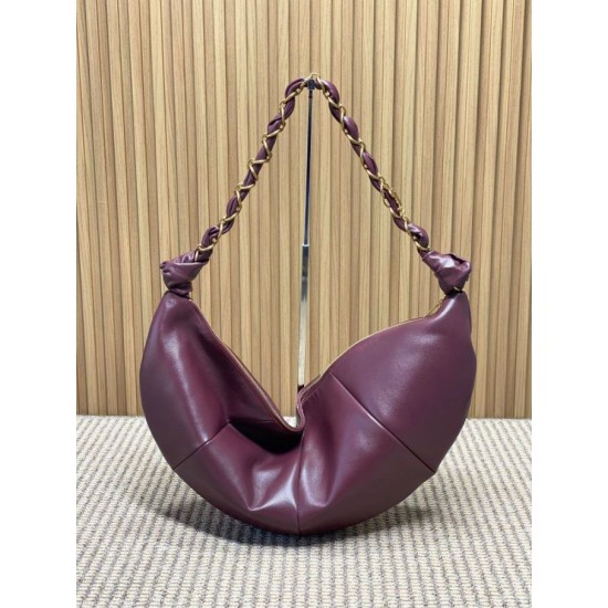 Replica Borse Alta Qualità a tracolla hobo Amalia YSL Saint Laurent Borgogna Imitazioni Replica Borse Alta Qualità a tracolla hobo Amalia YSL Saint Laurent Borgogna