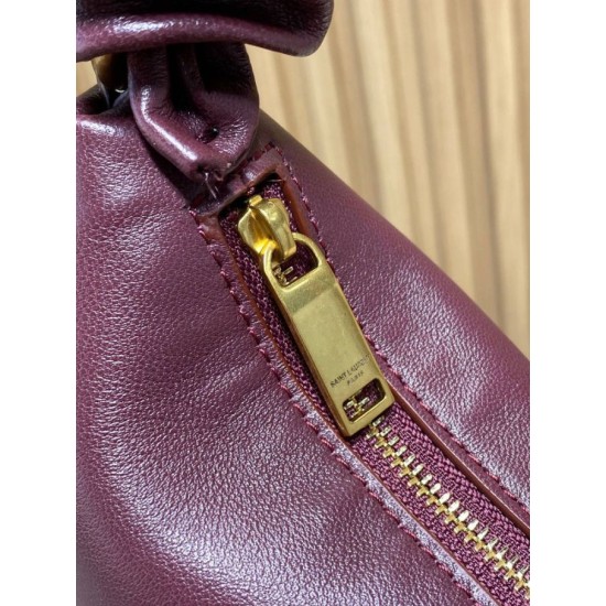 Replica Borse Alta Qualità a tracolla hobo Amalia YSL Saint Laurent Borgogna Imitazioni Replica Borse Alta Qualità a tracolla hobo Amalia YSL Saint Laurent Borgogna