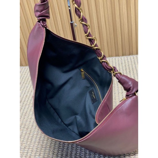 Replica Borse Alta Qualità a tracolla hobo Amalia YSL Saint Laurent Borgogna Imitazioni Replica Borse Alta Qualità a tracolla hobo Amalia YSL Saint Laurent Borgogna