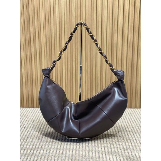 Replica Borsa a tracolla hobo Amalia YSL Saint Laurent caffè Imitazioni Replica Borsa a tracolla hobo Amalia YSL Saint Laurent caffè