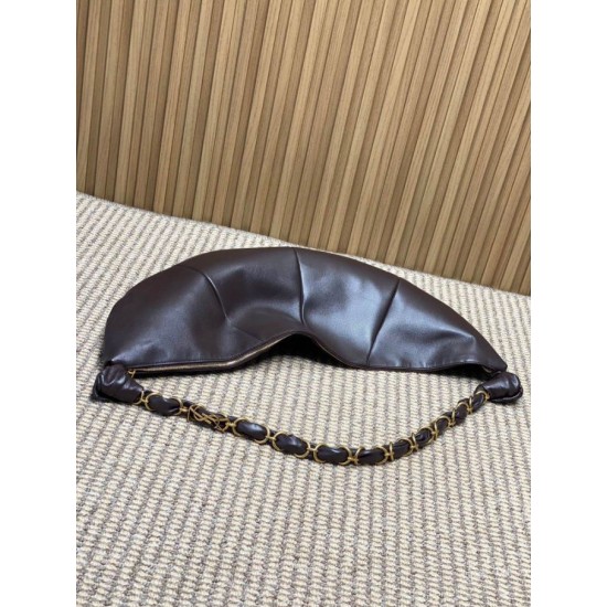 Replica Borsa a tracolla hobo Amalia YSL Saint Laurent caffè Imitazioni Replica Borsa a tracolla hobo Amalia YSL Saint Laurent caffè