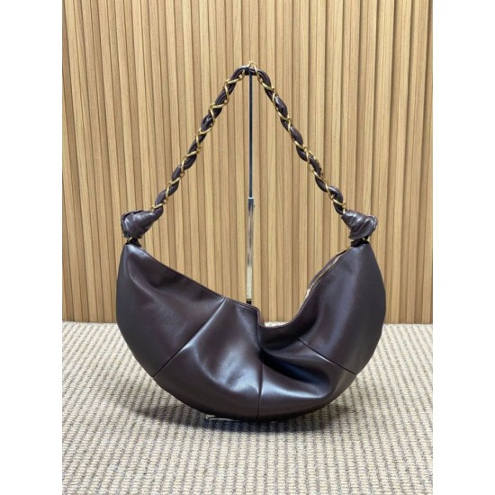 Replica Borsa a tracolla hobo Amalia YSL Saint Laurent caffè Imitazioni Replica Borsa a tracolla hobo Amalia YSL Saint Laurent caffè