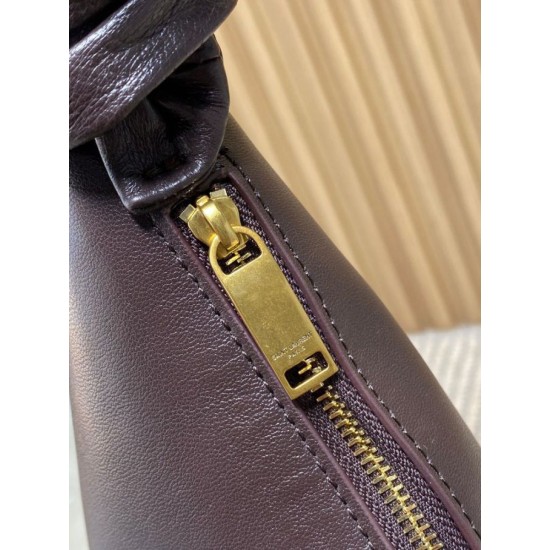 Replica Borsa a tracolla hobo Amalia YSL Saint Laurent caffè Imitazioni Replica Borsa a tracolla hobo Amalia YSL Saint Laurent caffè