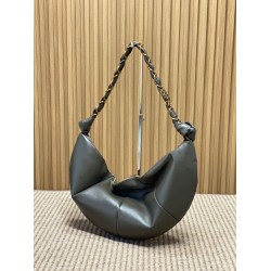 Borsa a tracolla hobo Amalia YSL Saint Laurent cachi scuro Borsa a tracolla hobo Amalia YSL Saint Laurent cachi scuro
