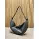 Replica Borsa a tracolla hobo Amalia YSL Saint Laurent cachi scuro