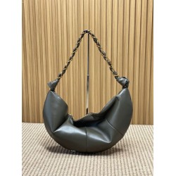 Borsa a tracolla hobo Amalia YSL Saint Laurent cachi scuro