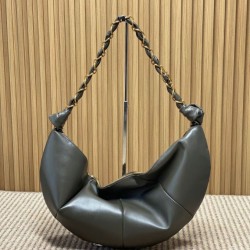 Replica Borsa a tracolla hobo Amalia YSL Saint Laurent cachi scuro