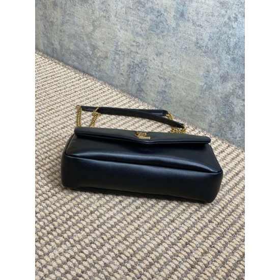 Replica Borsa Hobo Calypso piccola YSL Saint Laurent Nera Imitazioni Replica Borsa Hobo Calypso piccola YSL Saint Laurent Nera