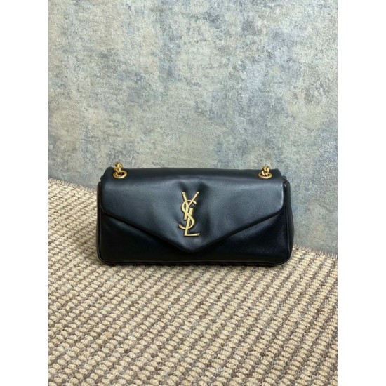 Replica Borsa Hobo Calypso piccola YSL Saint Laurent Nera Imitazioni Replica Borsa Hobo Calypso piccola YSL Saint Laurent Nera