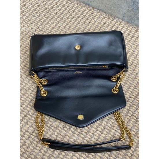 Replica Borsa Hobo Calypso piccola YSL Saint Laurent Nera Imitazioni Replica Borsa Hobo Calypso piccola YSL Saint Laurent Nera