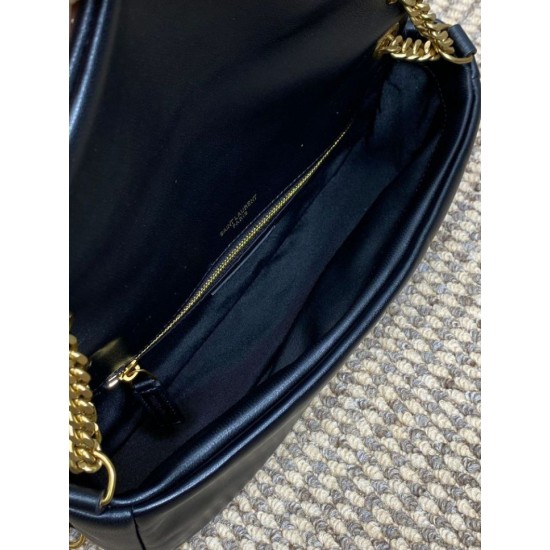 Replica Borsa Hobo Calypso piccola YSL Saint Laurent Nera Imitazioni Replica Borsa Hobo Calypso piccola YSL Saint Laurent Nera