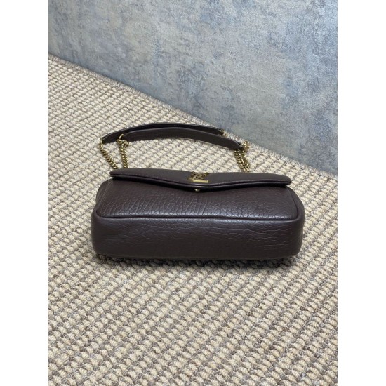 Replica Borsa Hobo Calypso piccola YSL Saint Laurent Borgogna Imitazioni Replica Borsa Hobo Calypso piccola YSL Saint Laurent Borgogna