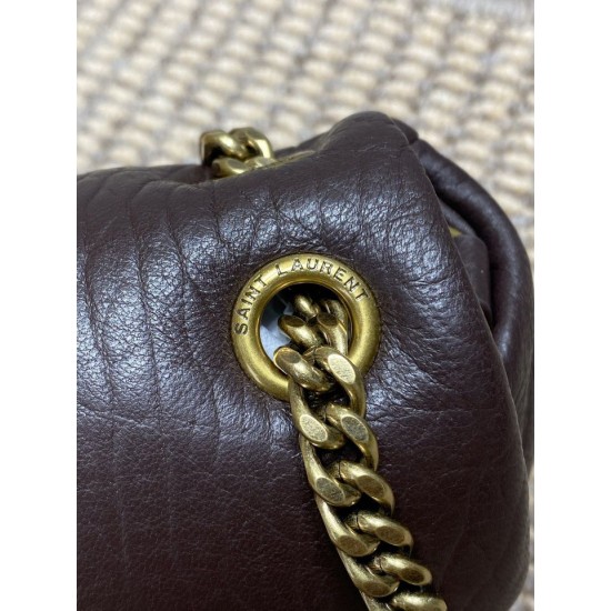 Replica Borsa Hobo Calypso piccola YSL Saint Laurent Borgogna Imitazioni Replica Borsa Hobo Calypso piccola YSL Saint Laurent Borgogna