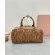 Replica Borsa Miu Miu Arcadie Matelasse Nappa Caffè
