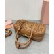 Replica Borsa Miu Miu Arcadie Matelasse Nappa Caffè