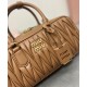 Replica Borsa Miu Miu Arcadie Matelasse Nappa Caffè