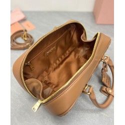 Borsa Miu Miu Arcadie Matelasse Nappa Caffè Borsa Miu Miu Arcadie Matelasse Nappa Caffè