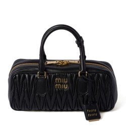 Replica Borse  Miu Miu Arcadie Matelasse Nappa Nera
