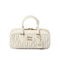 Borsa Miu Miu Arcadie Matelasse Nappa Crema