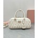 Replica Borsa Miu Miu Arcadie Matelasse Nappa Crema