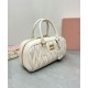 Replica Borsa Miu Miu Arcadie Matelasse Nappa Crema