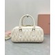Replica Borsa Miu Miu Arcadie Matelasse Nappa Crema