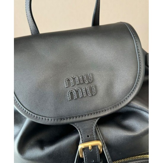 Replica Zaino in pelle Miumiu 5BZ042 Nero Imitazioni Replica Zaino in pelle Miumiu 5BZ042 Nero