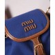 Replica Zaino in tela Miumiu 5BZ043 blu Imitazioni Replica Zaino in tela Miumiu 5BZ043 blu