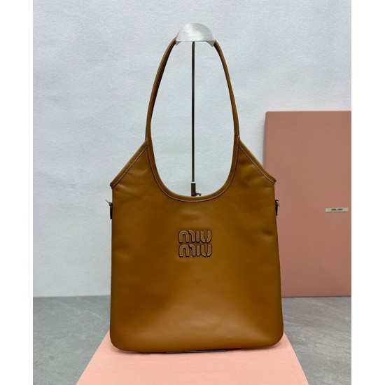 Replica Borse Alta Qualità tote Miumiu IVY 5BG231 Marrone Imitazioni Replica Borse Alta Qualità tote Miumiu IVY 5BG231 Marrone