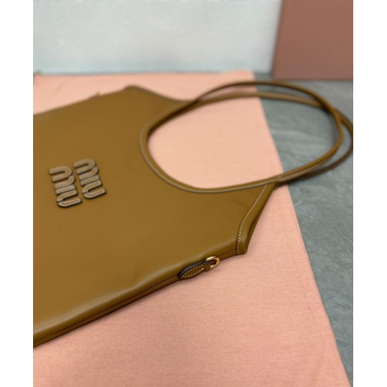 Replica Borse Alta Qualità tote Miumiu IVY 5BG231 Marrone Imitazioni Replica Borse Alta Qualità tote Miumiu IVY 5BG231 Marrone