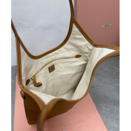 Replica Borse Alta Qualità tote Miumiu IVY 5BG231 Marrone Imitazioni Replica Borse Alta Qualità tote Miumiu IVY 5BG231 Marrone