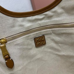 Replica Borse Alta Qualità tote Miumiu IVY 5BG231 Marrone Imitazioni Replica Borse Alta Qualità tote Miumiu IVY 5BG231 Marrone