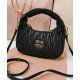 Replica Borsa hobo mini Miu Miu Wander Matelasse Nero Imitazioni Replica Borsa hobo mini Miu Miu Wander Matelasse Nero