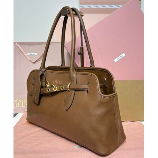 Replica Perfetta Miumiu Adventure Nappa 5BG310 Marrone Imitazioni Replica Perfetta Miumiu Adventure Nappa 5BG310 Marrone