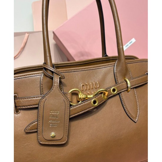 Replica Perfetta Miumiu Adventure Nappa 5BG310 Marrone Imitazioni Replica Perfetta Miumiu Adventure Nappa 5BG310 Marrone