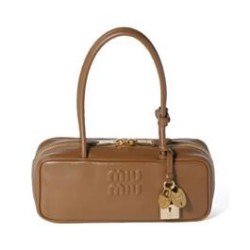 Replica Borsa tote Miumiu Beau 5BB173 Caffè