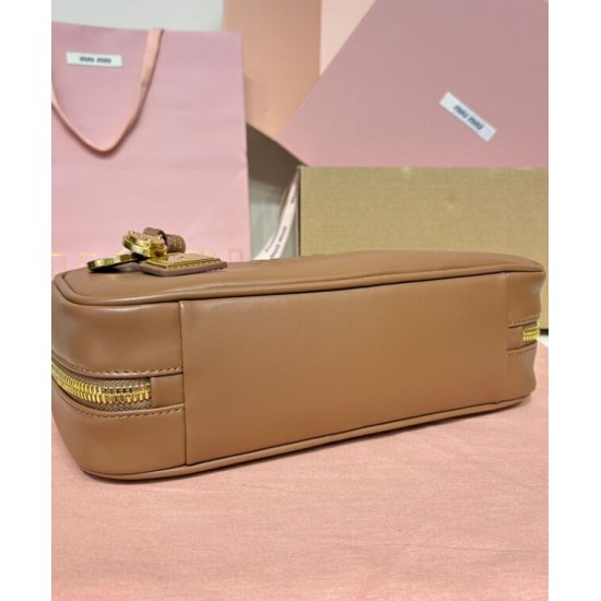 Replica Borsa tote Miumiu Beau 5BB173 Caffè Imitazioni Replica Borsa tote Miumiu Beau 5BB173 Caffè