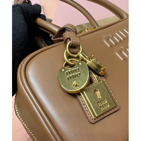 Replica Borsa tote Miumiu Beau 5BB173 Caffè Imitazioni Replica Borsa tote Miumiu Beau 5BB173 Caffè