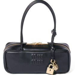 Replica Borsa tote Miumiu Beau 5BB173 Nero