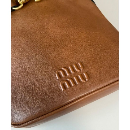 Replica Pochette Miu Miu 5NR461 Marrone Imitazioni Replica Pochette Miu Miu 5NR461 Marrone