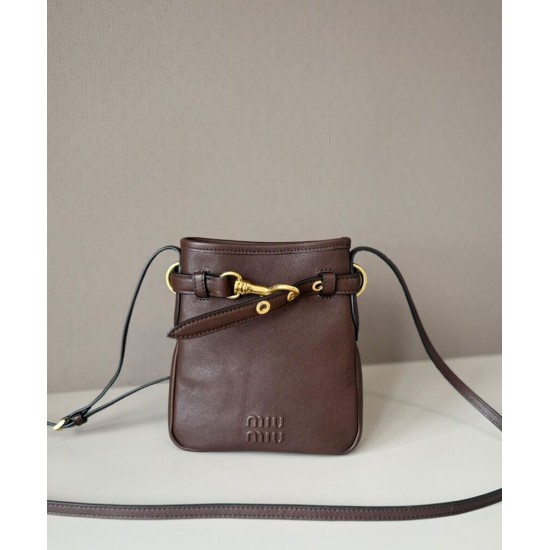 Replica Pochette Miu Miu 5NR461 Caffè Imitazioni Replica Pochette Miu Miu 5NR461 Caffè