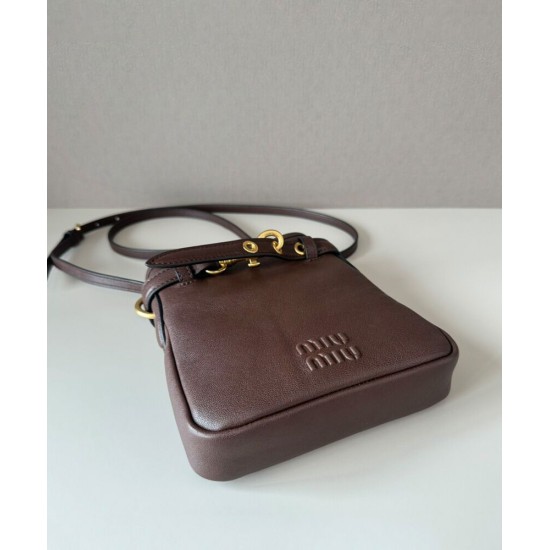 Replica Pochette Miu Miu 5NR461 Caffè Imitazioni Replica Pochette Miu Miu 5NR461 Caffè