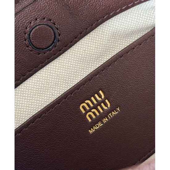 Replica Pochette Miu Miu 5NR461 Caffè Imitazioni Replica Pochette Miu Miu 5NR461 Caffè