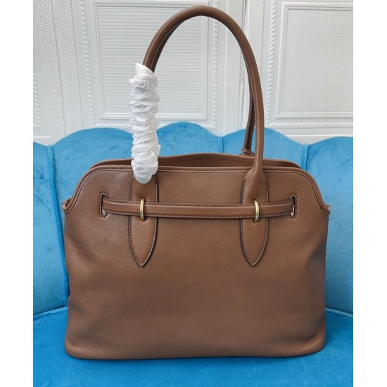 Replica Borsa tote Miu Miu Adventure nappa 5BG291 Caffè Imitazioni Replica Borsa tote Miu Miu Adventure nappa 5BG291 Caffè
