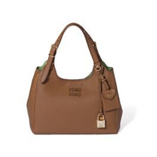Replica Borse Firmate a mano Miu Miu Hobo tote 5BA304 Marrone Imitazioni Replica Borse Firmate a mano Miu Miu Hobo tote 5BA304 Marrone