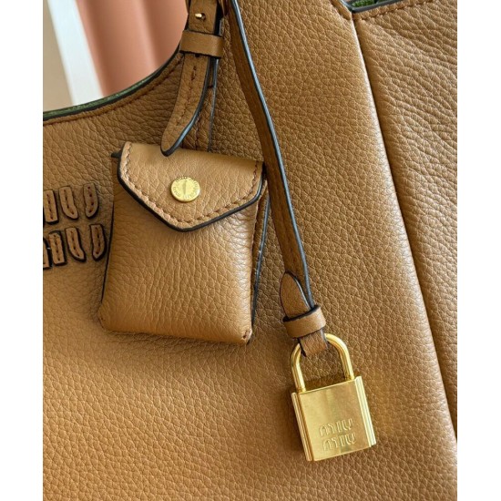 Replica Borse Firmate a mano Miu Miu Hobo tote 5BA304 Marrone Imitazioni Replica Borse Firmate a mano Miu Miu Hobo tote 5BA304 Marrone