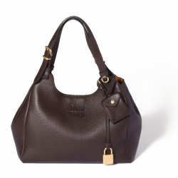 Replica Borse  a mano Miu Miu Hobo tote 5BA304 Caffè