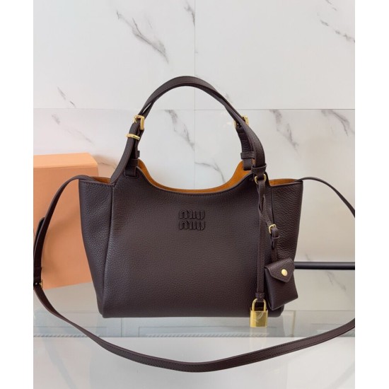 Replica Borse a mano Miu Miu Hobo tote 5BA304 Caffè Imitazioni Replica Borse a mano Miu Miu Hobo tote 5BA304 Caffè