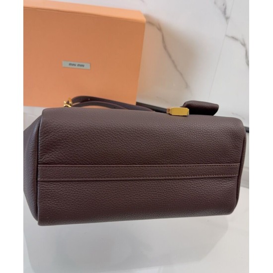 Replica Borse a mano Miu Miu Hobo tote 5BA304 Caffè Imitazioni Replica Borse a mano Miu Miu Hobo tote 5BA304 Caffè